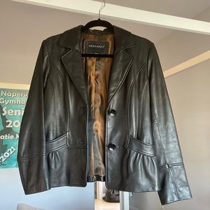 Bernardo Leather Jacket Size: PS (petite small)